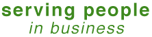 servnig people in business